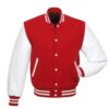 Red and White Varsity Jacket