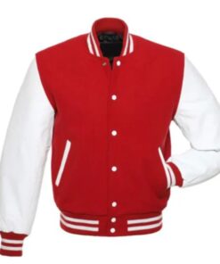 Red and White Varsity Jacket