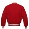 Red Wool Varsity Jacket