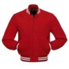 Red Wool Varsity Jacket