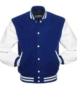 Royal and White Varsity Jacket