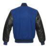Royal Blue and Black Varsity Jacket