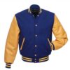 Royal Blue and Gold Varsity Jacket