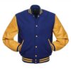 Royal Blue and Gold Varsity Jacket