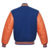 Royal Blue and Orange Varsity Jacket
