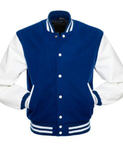 Royal and White Varsity Jacket