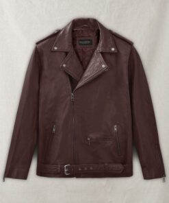 Rutland Burgundy Riding Leather Jacket