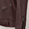 Rutland Burgundy Riding Leather Jacket