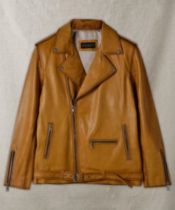 Rutland Caramel Brown Riding Leather Jacket