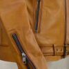 Rutland Caramel Brown Riding Leather Jacket