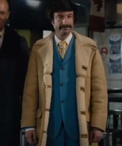 Shoresy Benny Shearling Leather Coat