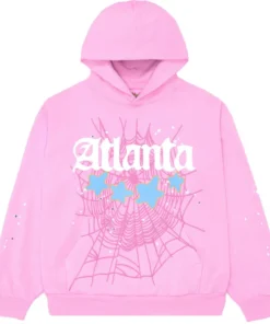 Sp5der Atlanta Pink Hoodie