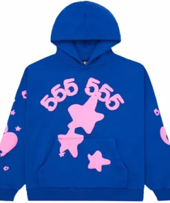 Sp5der Beluga Blue Hoodie