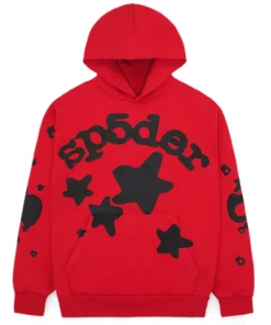 Sp5der Beluga Red Hoodie