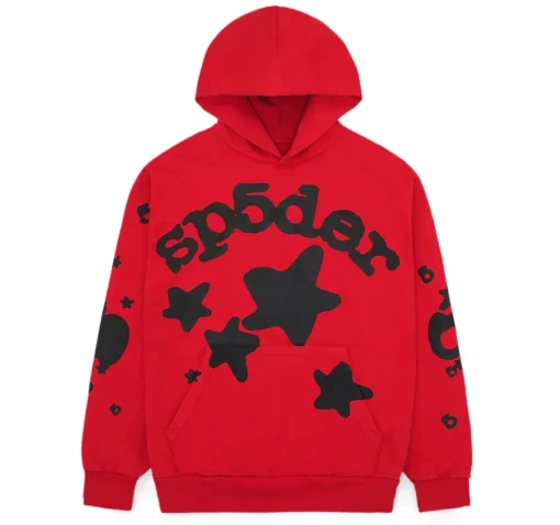 Sp5der Beluga Red Hoodie