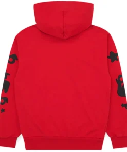 Sp5der Beluga Red Hoodie