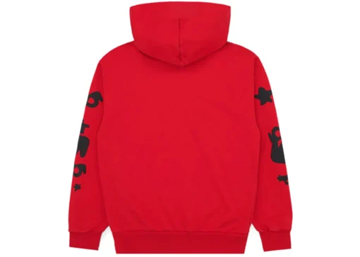 Sp5der Beluga Red Hoodie
