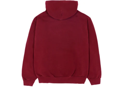 Sp5der Logo Maroon Hoodie