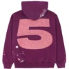 Sp5der Nocturnal Highway Dark Purple Hoodie