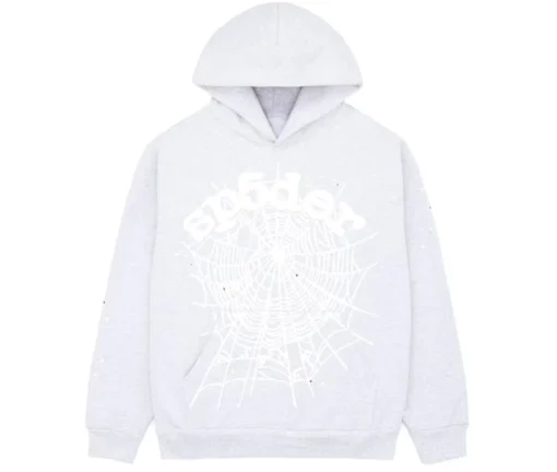 Sp5der OG Web Heather Grey Hoodie