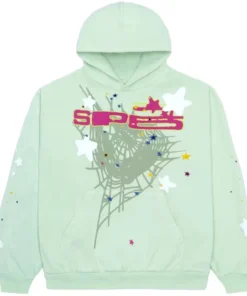 Sp5der SP5 Mint Hoodie