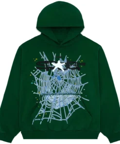 Sp5der Web Hunter Green Hoodie