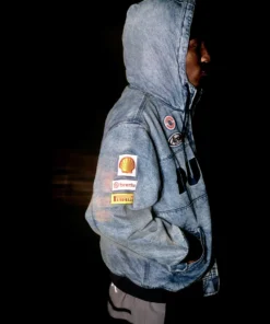 Supreme X Ducati Hooded Racing Blue Jacket