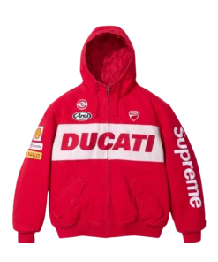 Supreme X Ducati Hooded Racing Red Jacket