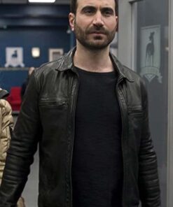 Ted Lasso S02 Roy Kent Black Leather Jacket