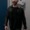 Ted Lasso S02 Roy Kent Black Leather Jacket