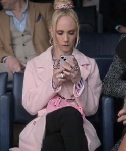 Ted Lasso S03 Juno Temple Pink Coat