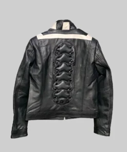 Olga Kurylenko Quilted Biker Leather Jacket