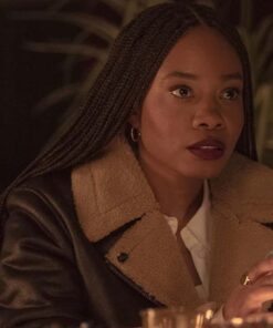 The Jetty Weruche Opia Leather Shearling Jacket