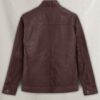 Thunder Storm Burgundy Biker Leather Jacket