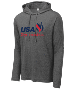 USA Gymnastics Logo Dark Gray Hoodie