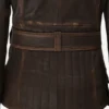 Womens Brown Distressed Brown Leather Jacket