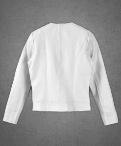 White Sofia Vergara Leather Jacket