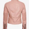 Austin Women's Pink Leather Jacket