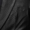 Black Python Catwalk Leather Blazer