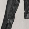 Bold Black Women Utility Leather Jacket