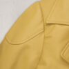 Bold Yellow Biker Leather Jacket