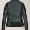 Charlotte Burnt Charcoal Leather Jacket