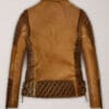 Charlotte Burnt Mustard Leather Jacket