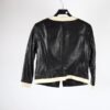 Classic Black and White Leather Jacket