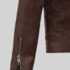 Classic Dark Brown Biker Leather Jacket