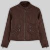 Classic Dark Brown Biker Leather Jacket
