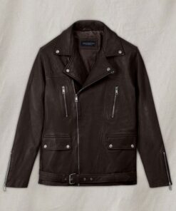 Dauntless Brown Biker Leather Jacket