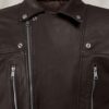 Dauntless Brown Biker Leather Jacket