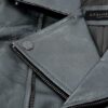 Elegant Grey Biker Leather Jacket