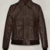 Kendall Jenner Classic Dark Brown Leather Jacket